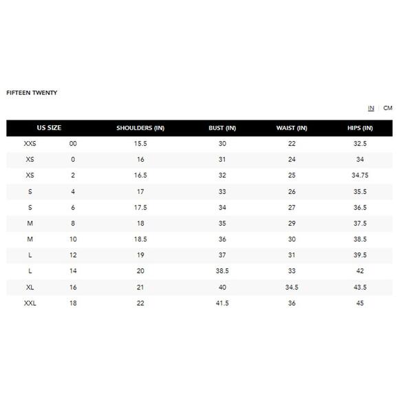 FIFTEEN TWENTY TOP WOMENS SIZE SMALL ZELDA FITTED CROSSOVER STRETCH BLACK NEW - Picture 14 of 14